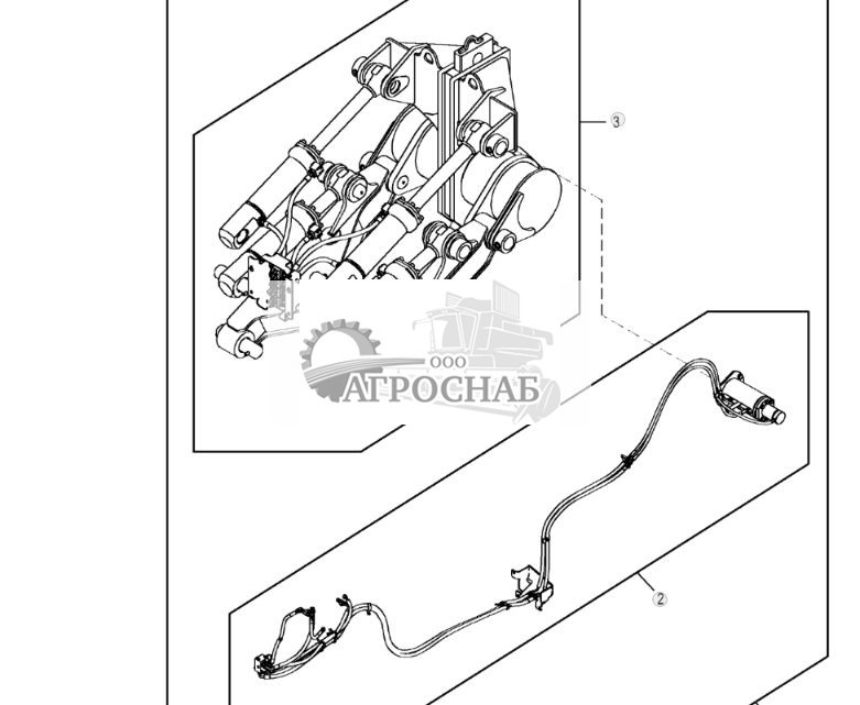 Комплект рыхлителя с однозубой рыхлительной лапой и толкателем штифта - ST806908 323.jpg
